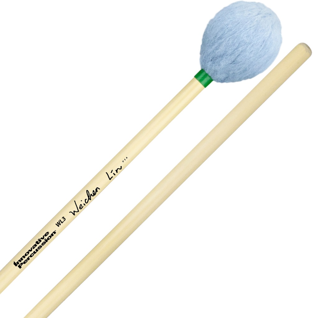 Innovative Percussion WL3 Wei-Chen Lin Medium Soft Marimba Mallets w/ Rattan