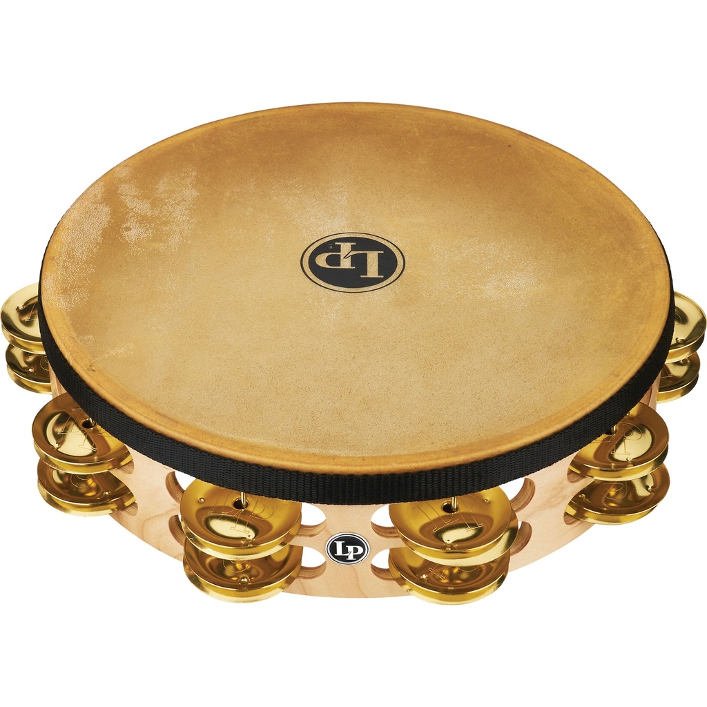 LP 10" Pro Double-Row Brass Jingle Headed Tambourine
