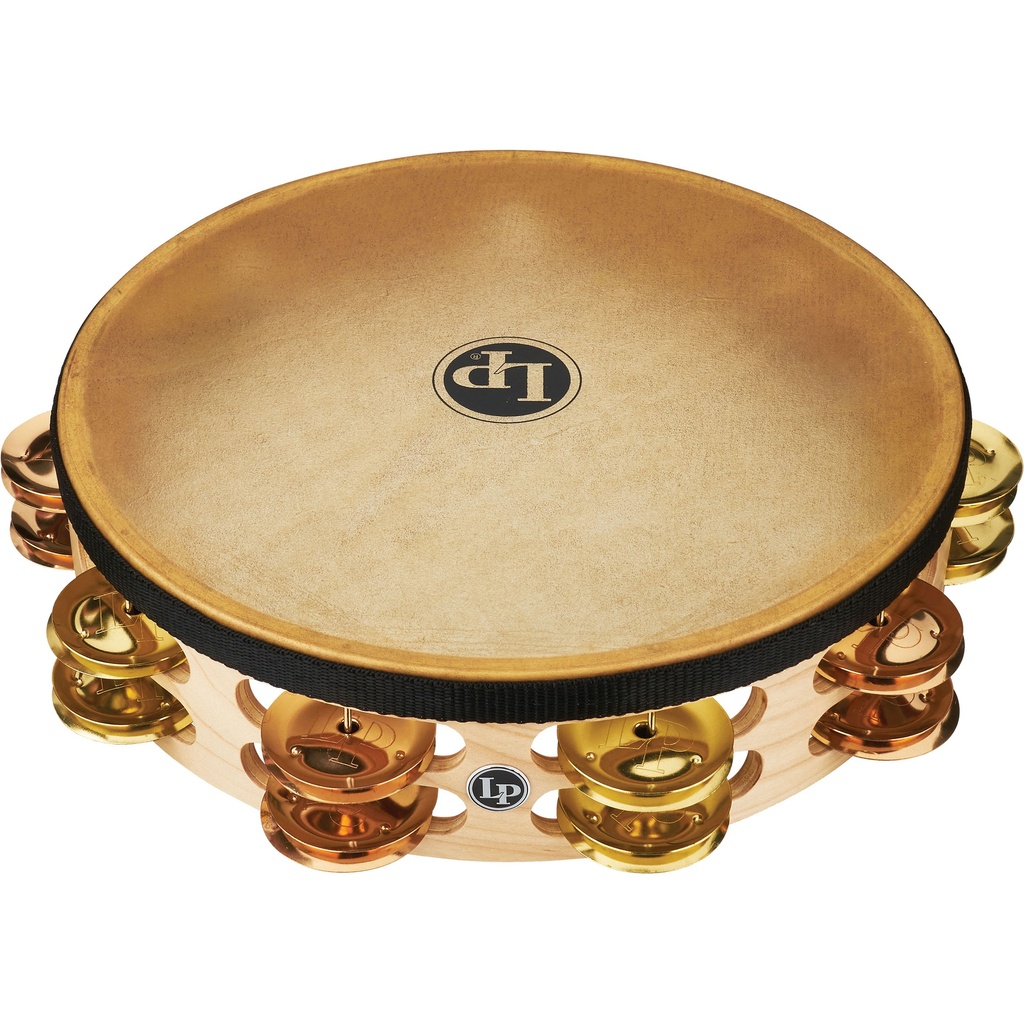 LP 10" Pro Double-Row Brass/Bronze Jingle Headed Tambourine