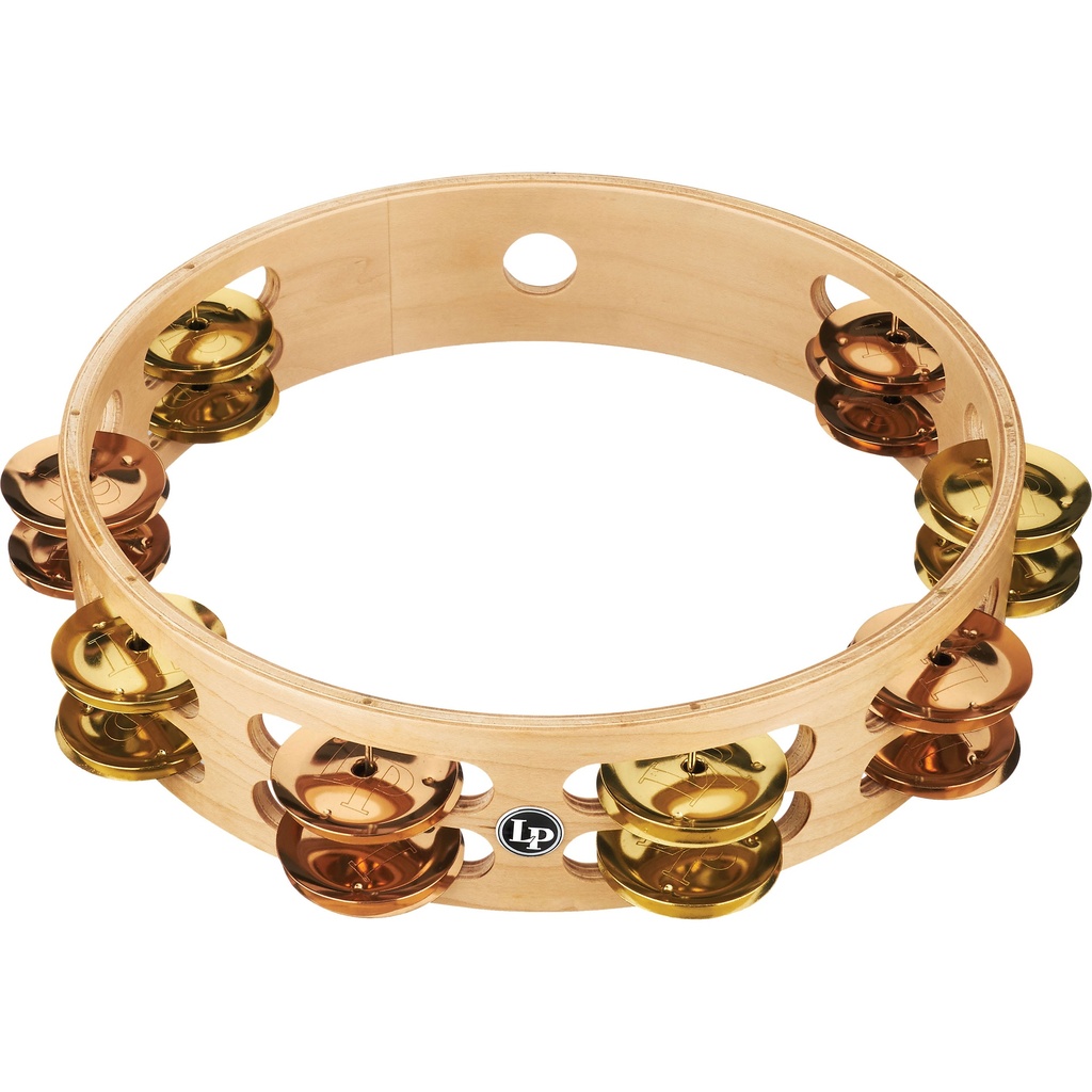 LP 10" Pro Double-Row Brass/Bronze Jingle Tambourine