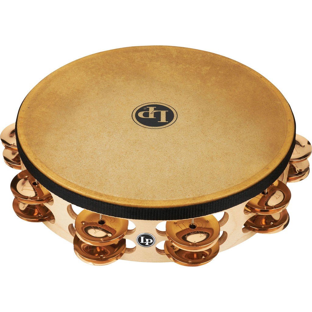 LP 10" Pro Double-Row Bronze Jingle Headed Tambourine