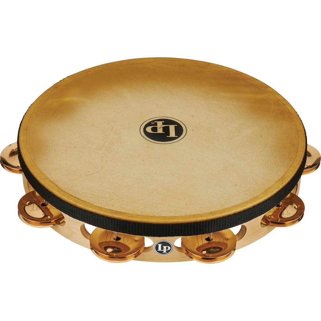 LP 10" Pro Single-Row Bronze Jingle Headed Tambourine