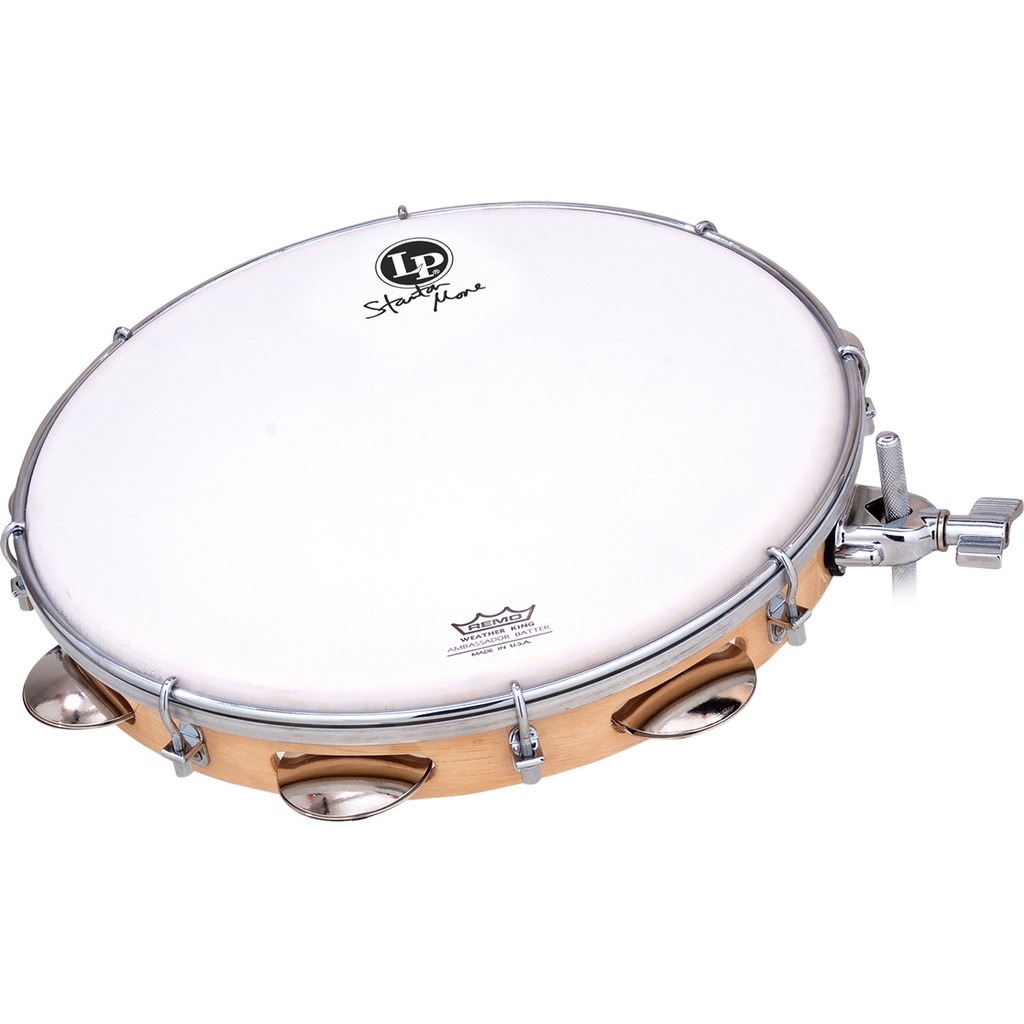 LP 10" Wood Pandeiro Natural head with bag