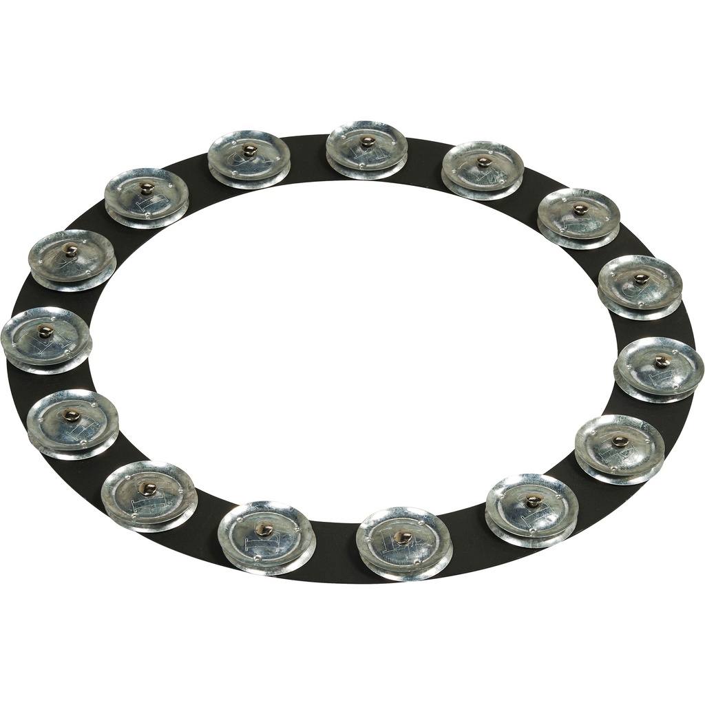 LP 14" Black Sand Tambo-Ring with Galvanized Steel Jingles