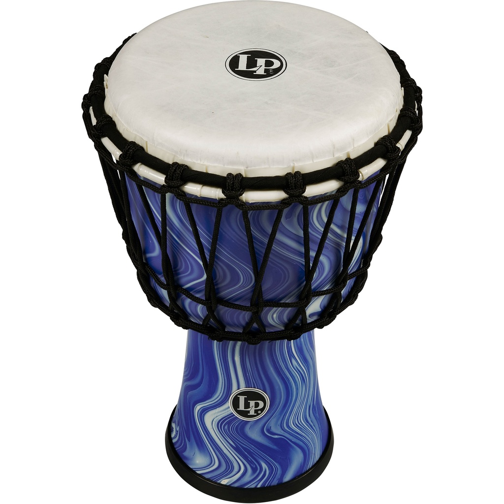 LP 7" Rope Tuned Circle Djembe in Blue Marble