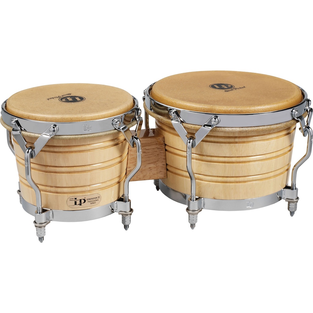 LP Bongos Generation III Wood Chrome