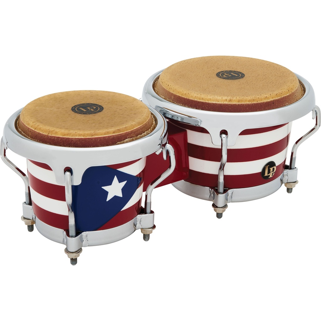 LP Puerto Rican Flag Wood Bongos