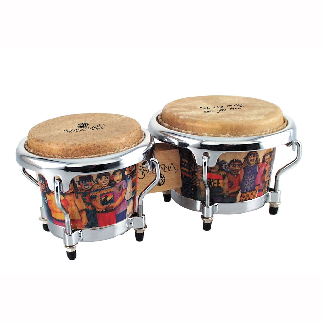LP Santana Mini Bongos Natural Finish