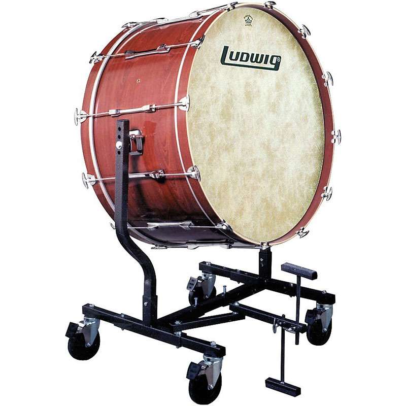 Ludwig 16" x 32" Concert Bass Drum in Mahogany Stain w/ LE787 Stand
