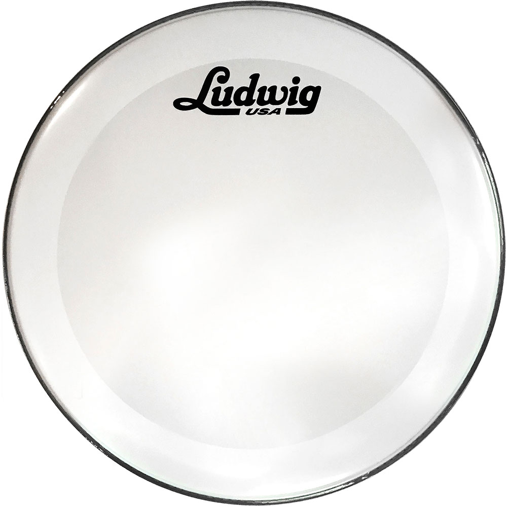 Ludwig 20" Powerstroke 3 Smooth White Bass Drum Head w/ Script Logo