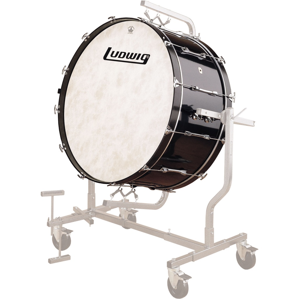 Ludwig 20" x 36" Concert Bass Drum in Black Cortex (NO Stand)