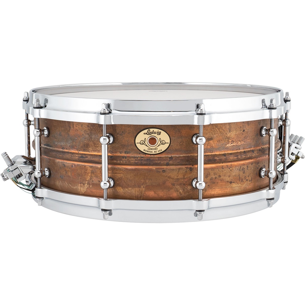 Ludwig 5" x 14" Concert Series Raw Copper Snare Drum