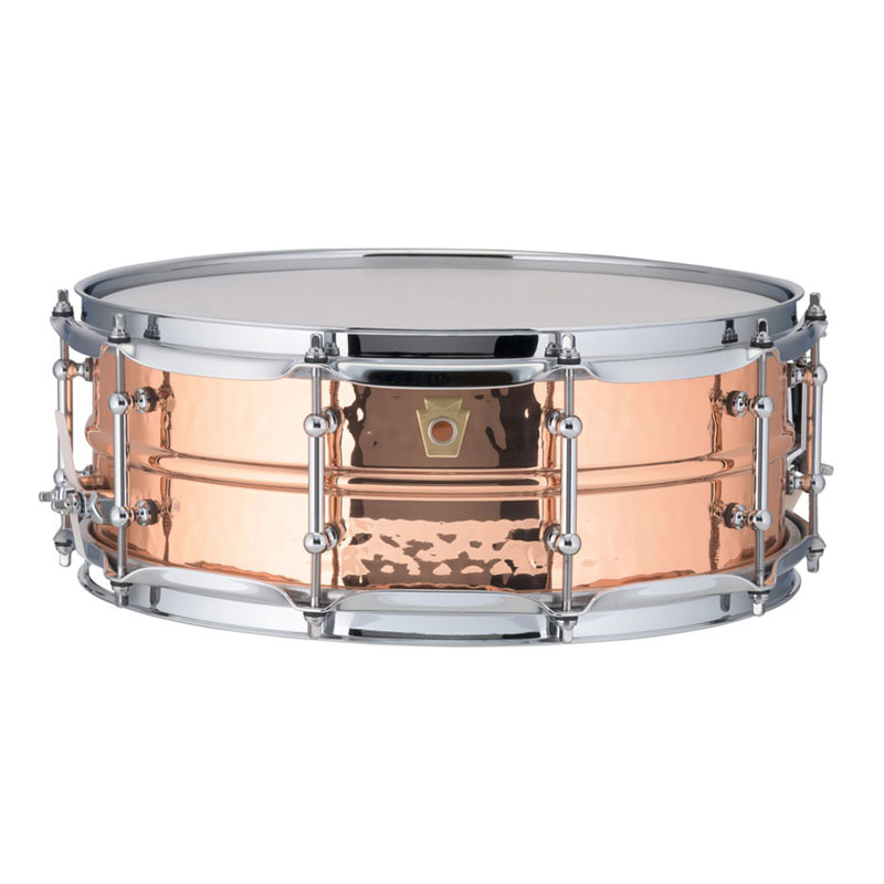 Ludwig 5" x 14" Hammered Copper Phonic Snare Drum w/ Imperial Lugs