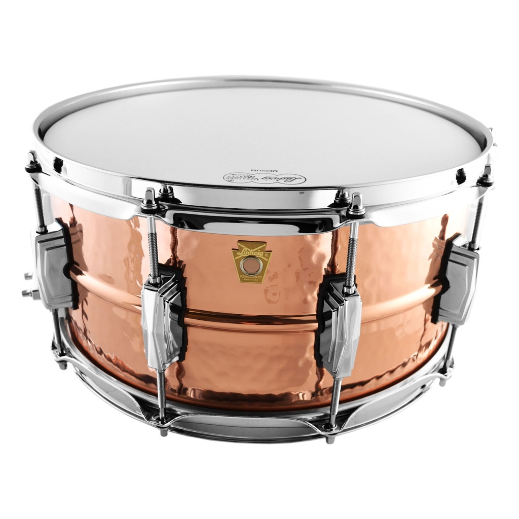 Ludwig 6.5" x 14" Hammered Copper Phonic Snare w/ Imperial Lugs