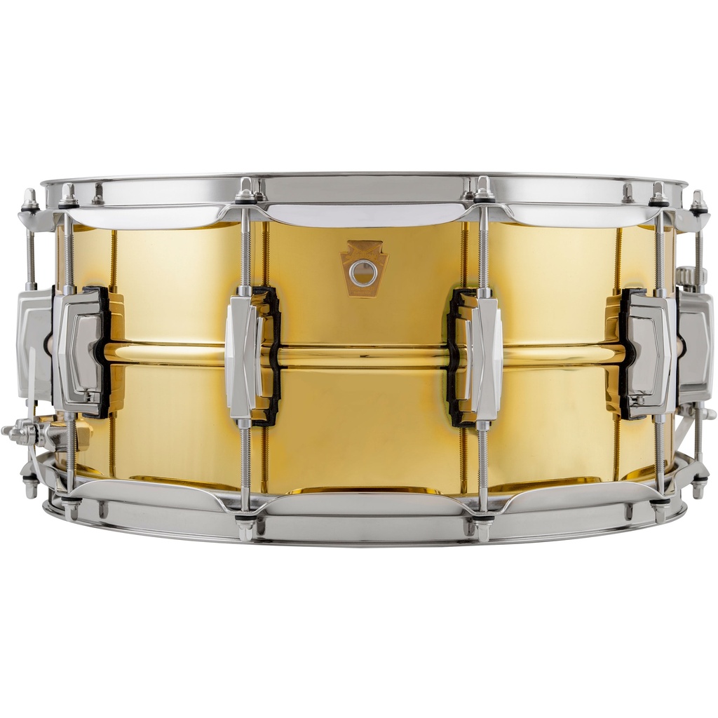 Ludwig 6.5" x 14" Polished "Super Brass" Snare Drum w/ Nickel