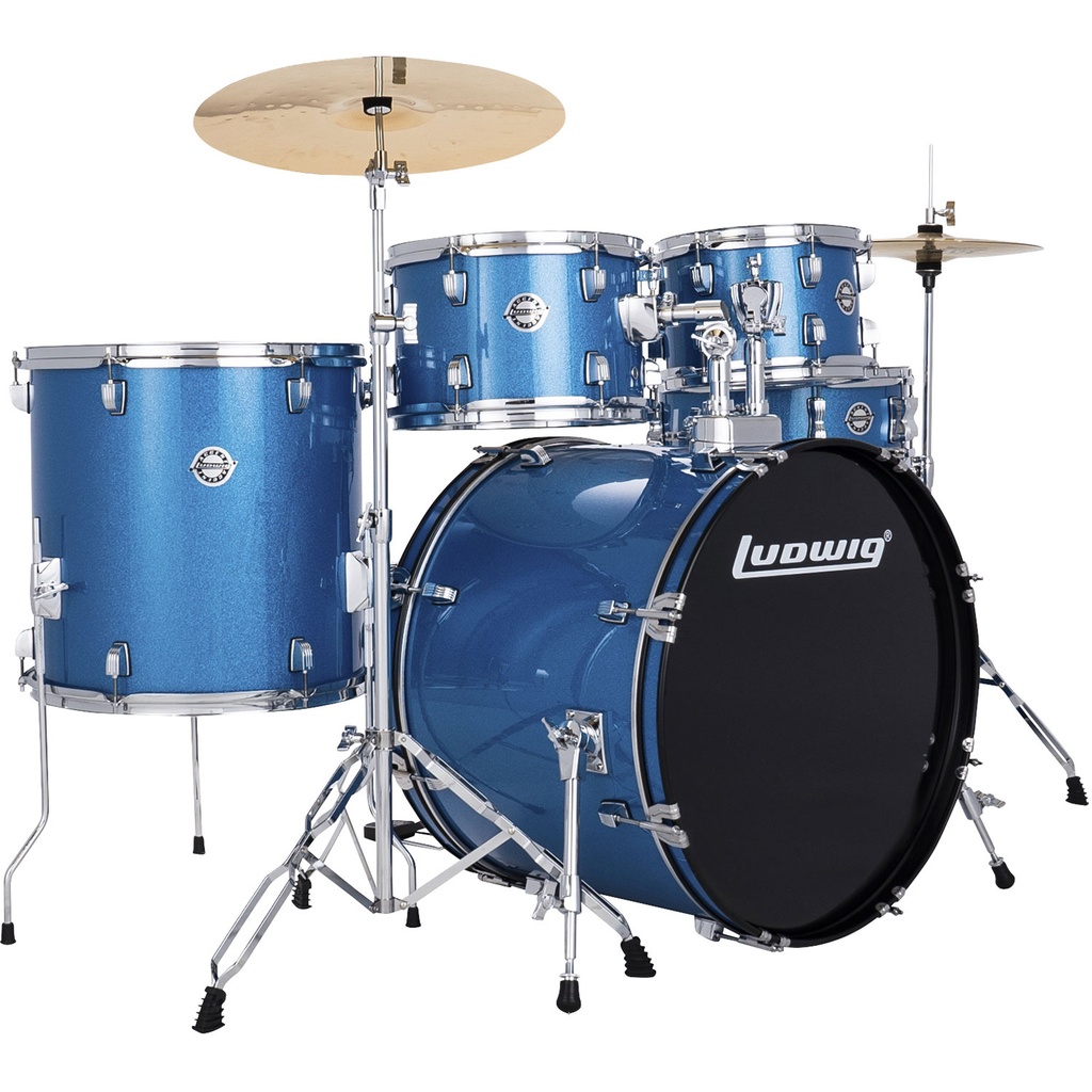 Ludwig Accent 'Drive' 5-Piece Drum Set (22B-10-12-16F-14S)