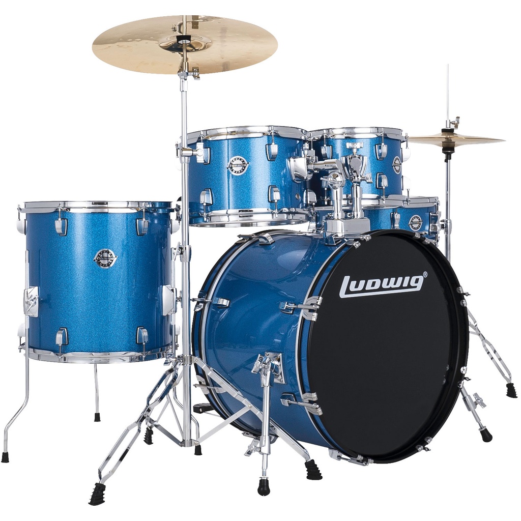 Ludwig Accent 'Fuse' 5-Piece Drum Set (20B-10-12-14F-14S)