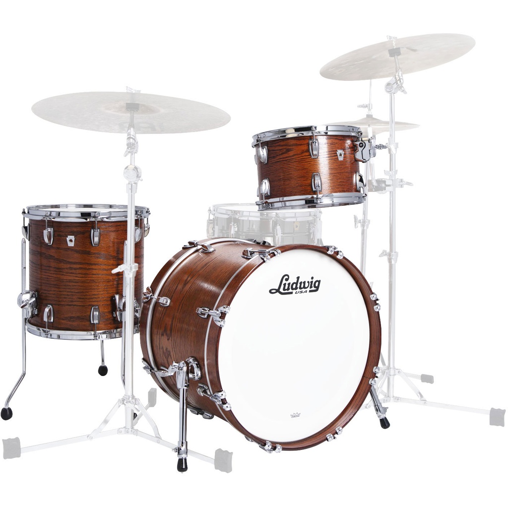 Ludwig Classic Oak 3-Piece Downbeat Drum Set (20B-12-14F)