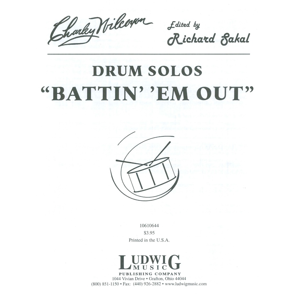 Ludwig Masters Music Battin' 'Em Out by Charley Wilcoxon