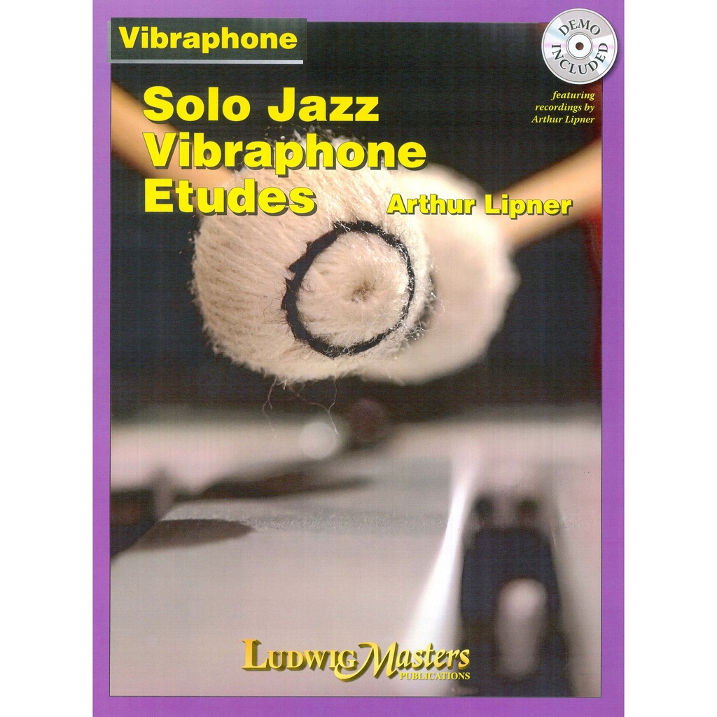 Ludwig Masters Music Solo Jazz Vibraphone Etudes by Arthur Lipner (Book & CD)
