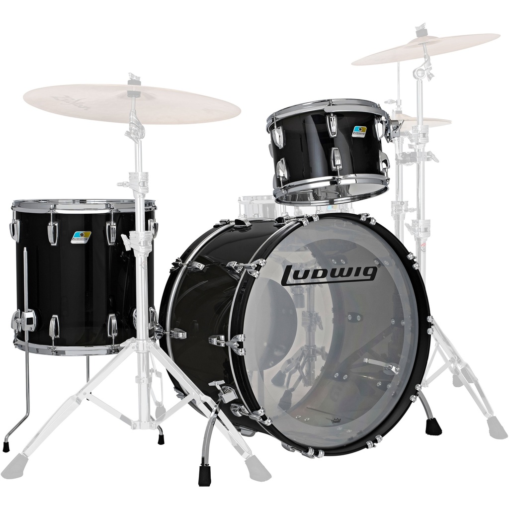 Ludwig Vistalite 3-Piece Pro Beat Drum Set (24B-13-16F)