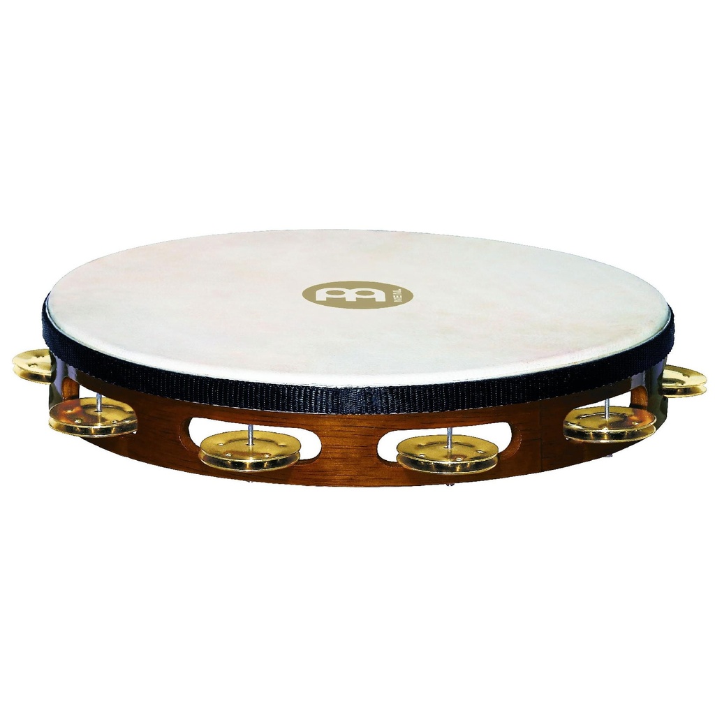 Meinl 1 Row Headed Wood Tambourine Brass Jingles