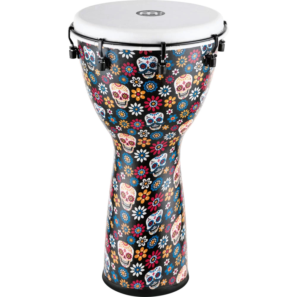 Meinl 12" Alpine Series Day of the Dead Djembe with Synthetic Head