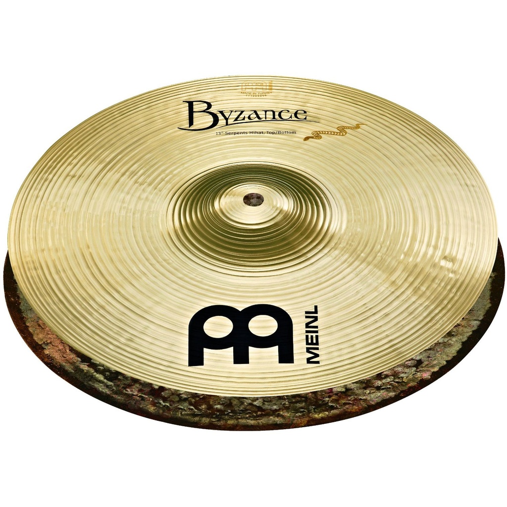 Meinl 13" Byzance Brilliant Serpents Hi Hat Cymbals