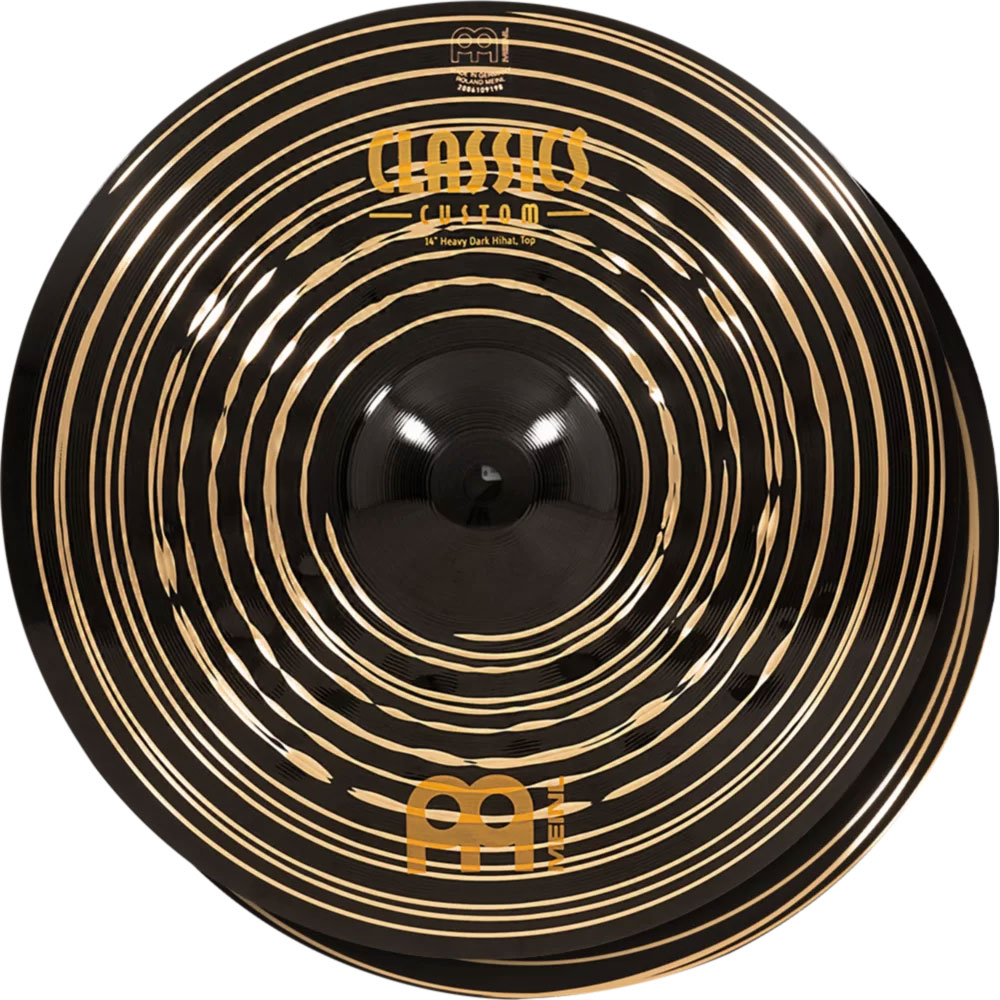 Meinl 14" Classics Custom Dark Heavy Hi Hat Cymbals