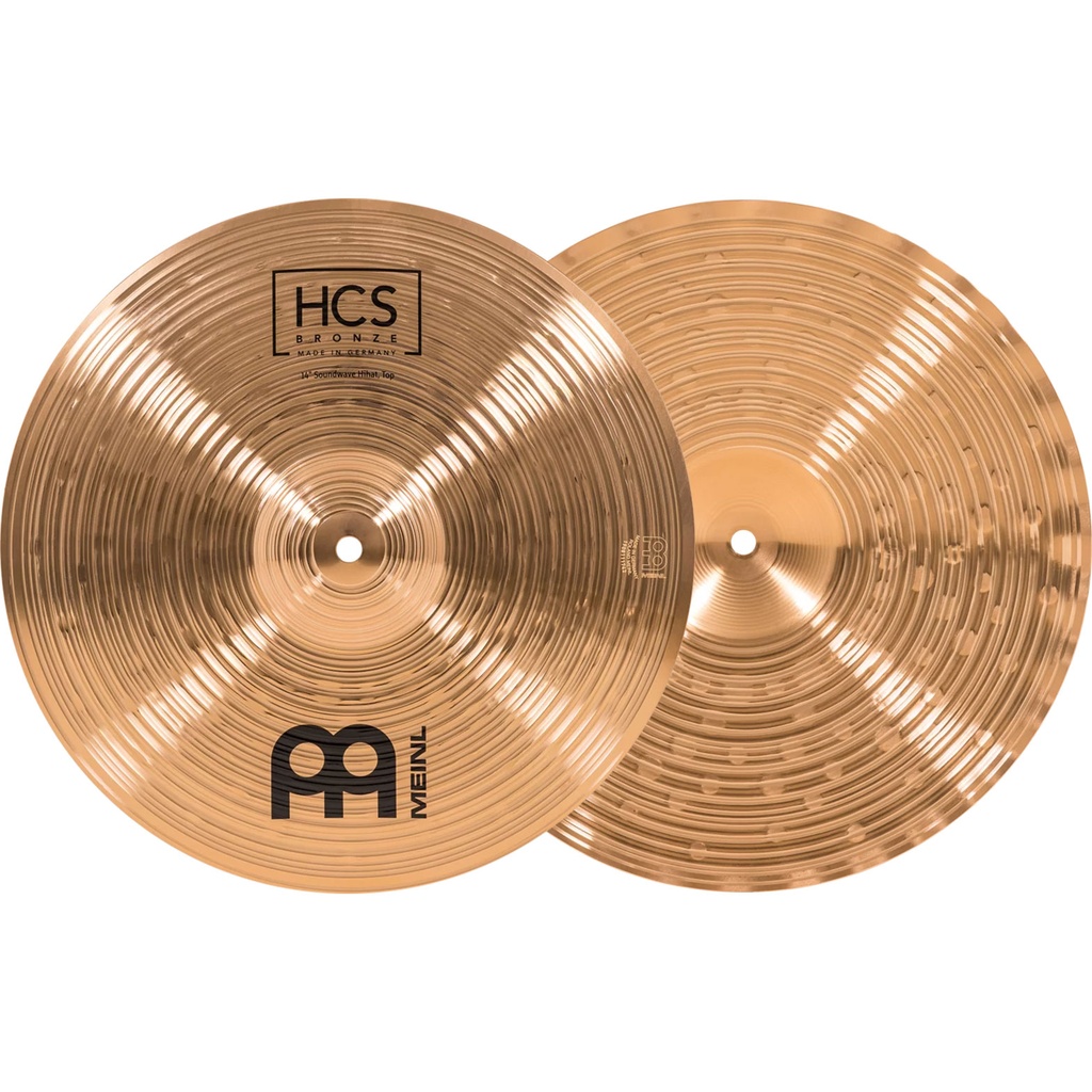 Meinl 14" HCS Bronze Soundwave Hi Hat Cymbals