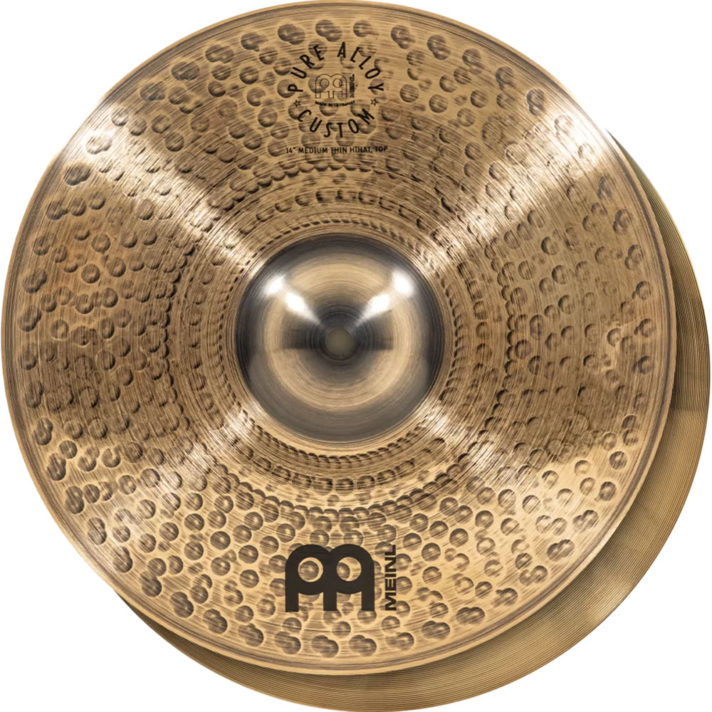 Meinl 14" Pure Alloy Custom Medium Thin Hi Hat Cymbals