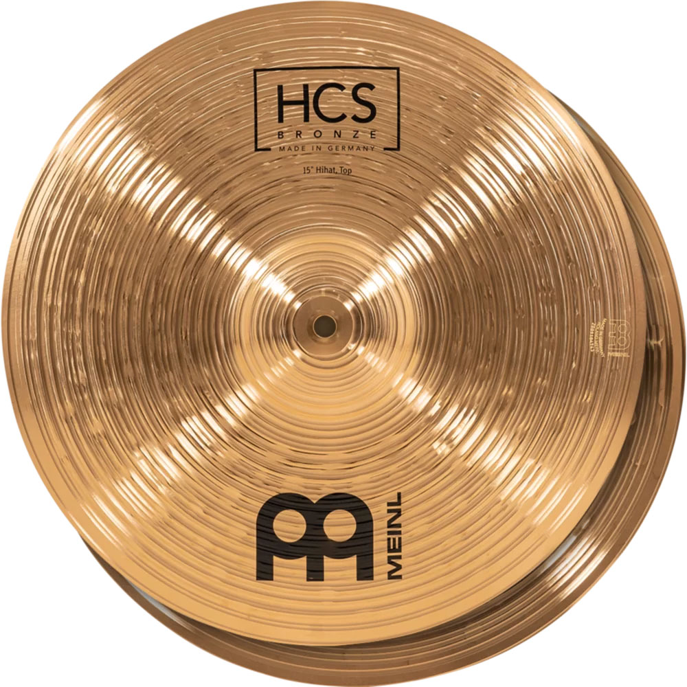 Meinl 15" HCS Bronze Hi Hat Cymbals