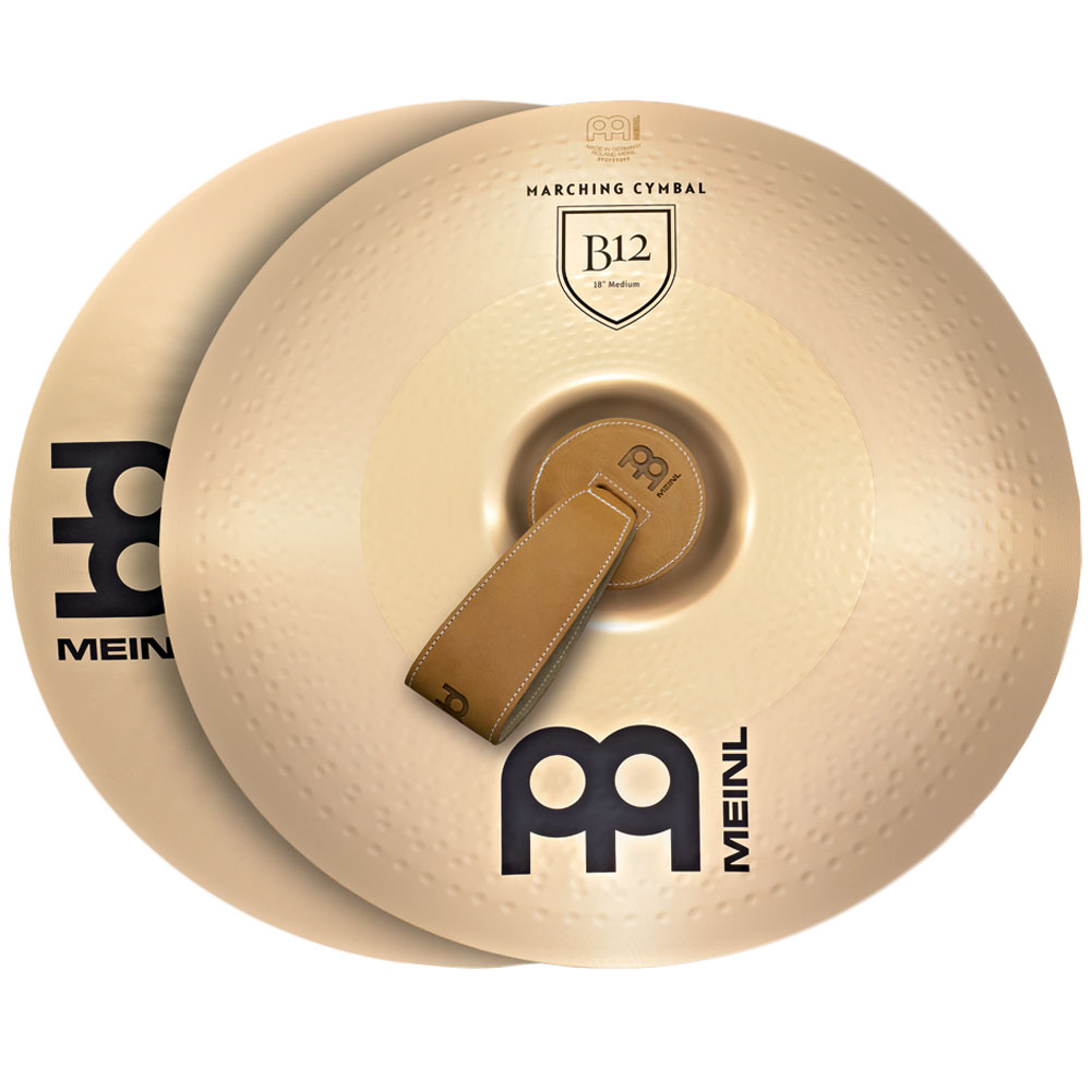 Meinl 18" Medium B12 Marching Cymbals (pair)