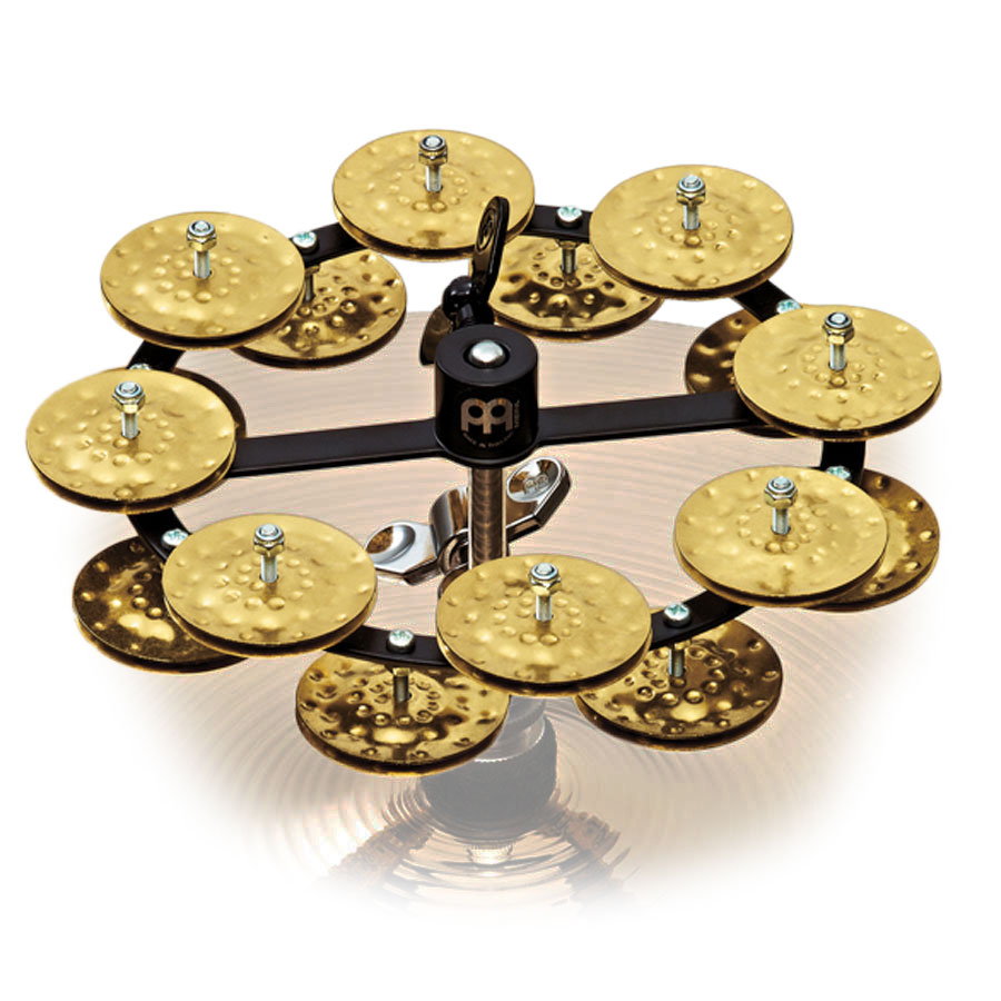 Meinl 5" Headliner Hi Hat Tambourine with Hammered Brass Jingles