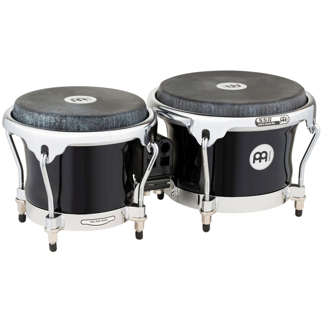 Meinl 7" & 8.5" Fibercraft Series Bongos in Black w/ Black Heads
