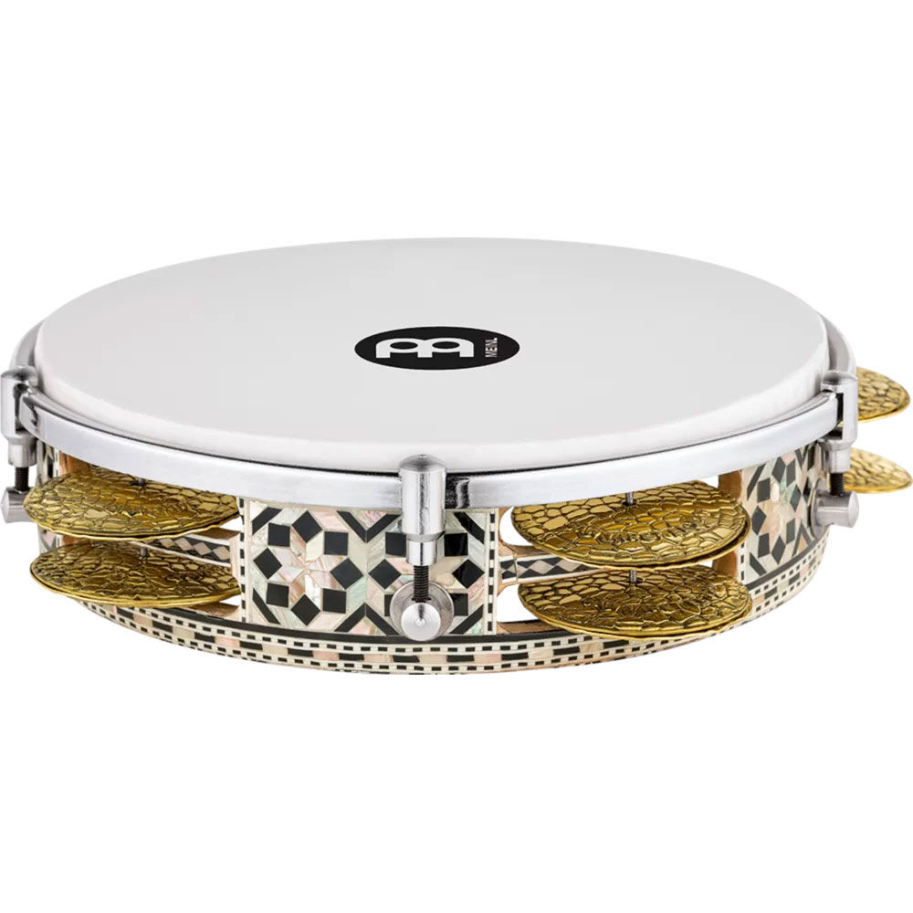 Meinl 8.75" Artisan Riq Drum in White Burl Mosaic Royale Finish