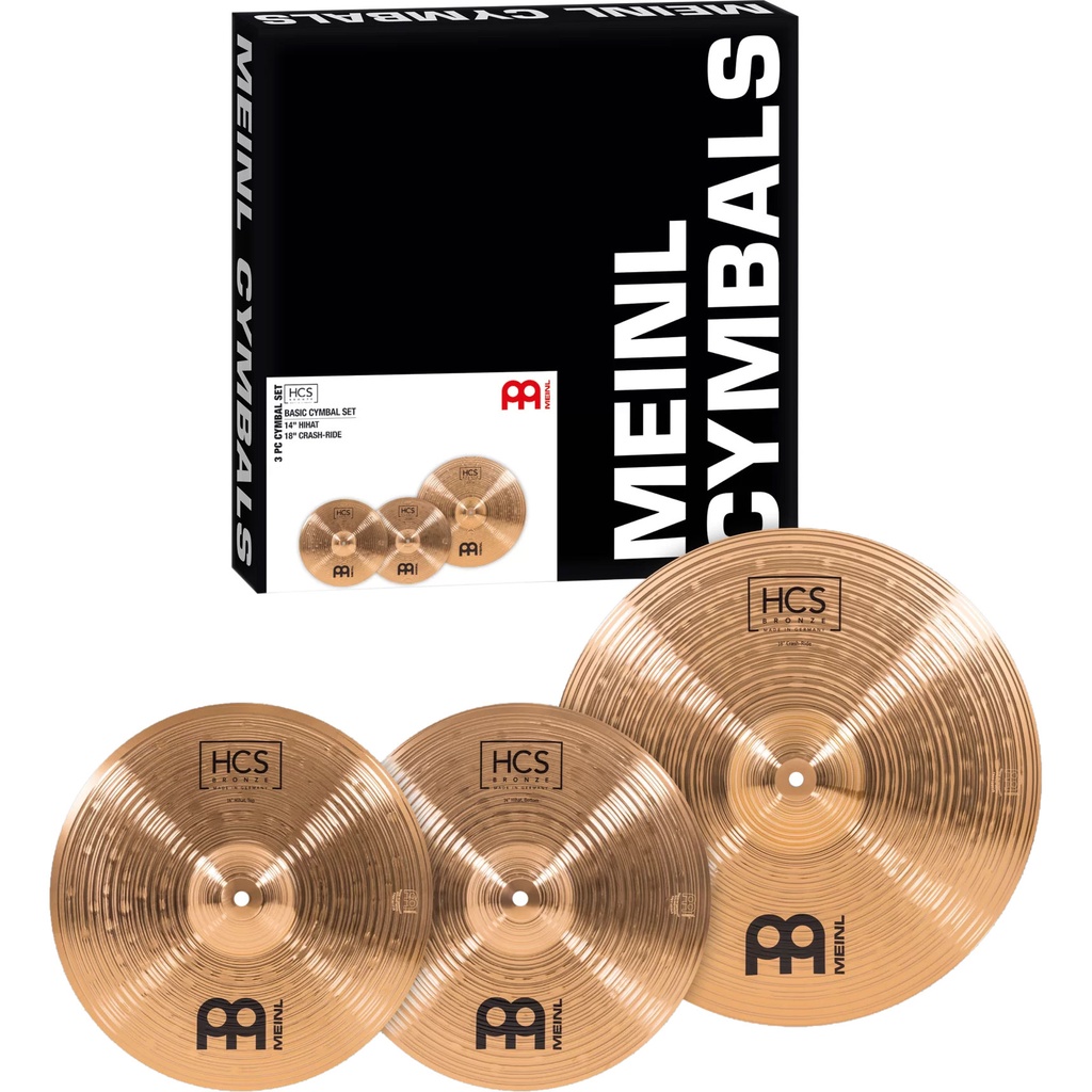 Meinl HCS Bronze Basic Cymbal Box Set (14HH-18CR)