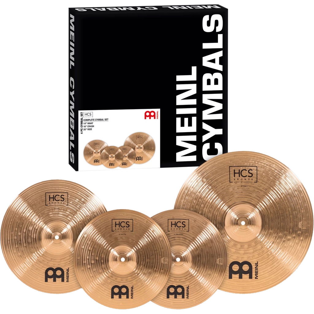 Meinl HCS Bronze Complete Cymbal Box Set (14HH-16C-20R)