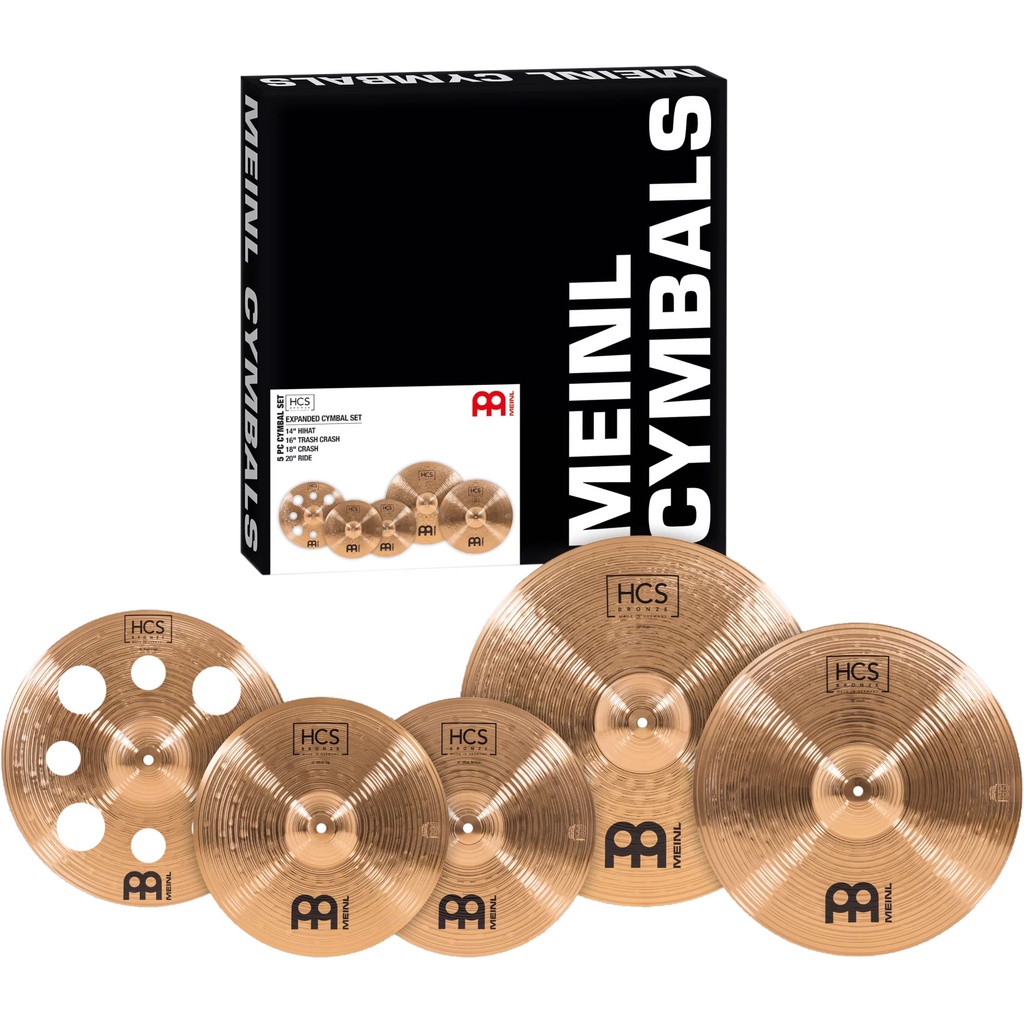 Meinl HCS Bronze Expanded Cymbal Box Set (14HH-16C-18C-20R)