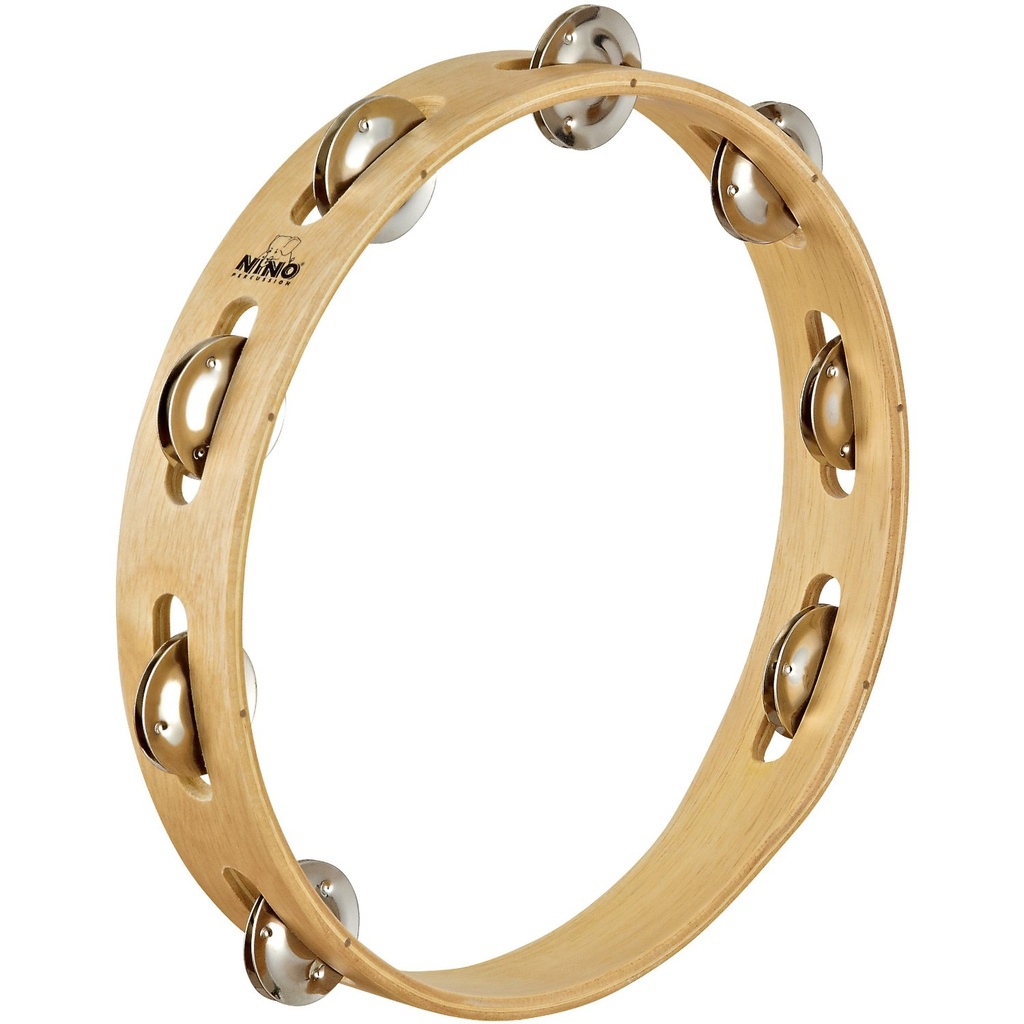 Meinl Nino 10" Wood Tambourine Single Row