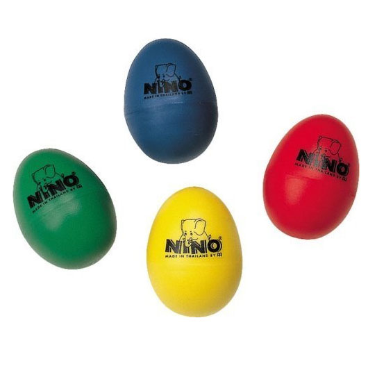 Meinl Nino 4 Piece Egg Shaker Set G-Y-R-B