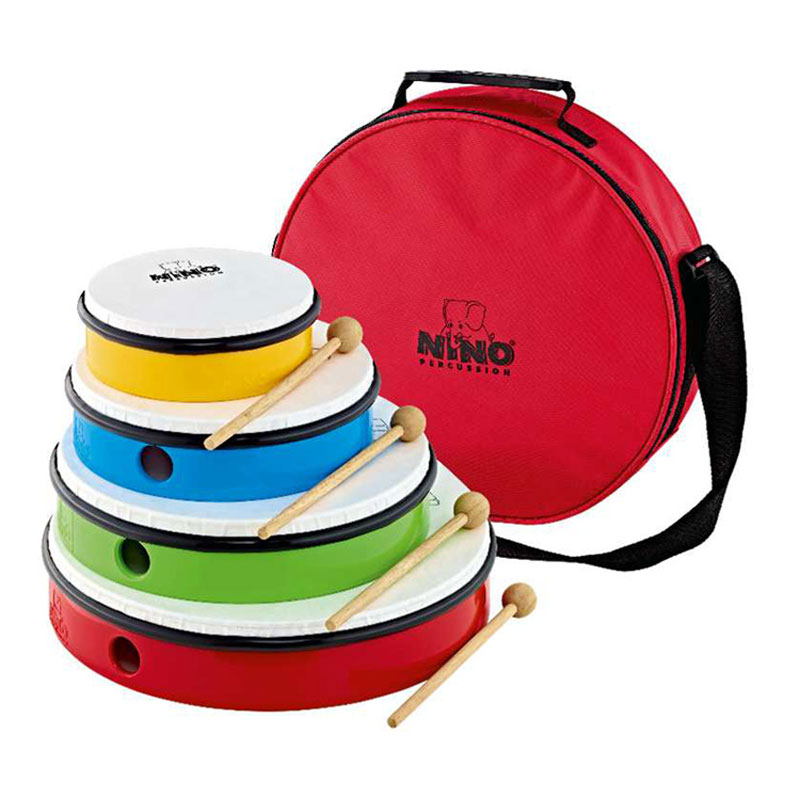 Meinl Nino 4-Piece Hand Drum Set with Mallets and Bag