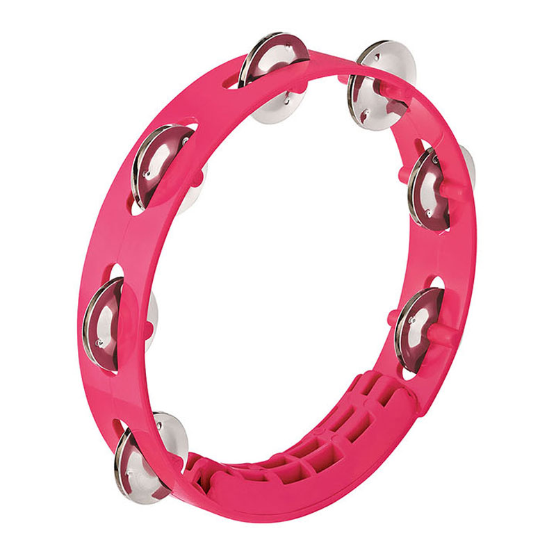 Meinl Nino 8" Compact ABS Tambourine in Strawberry Pink