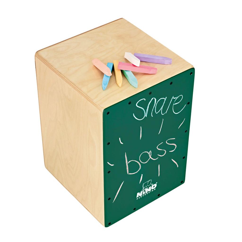 Meinl Nino Chalkboard Cajon with 7-Piece Chalk Set