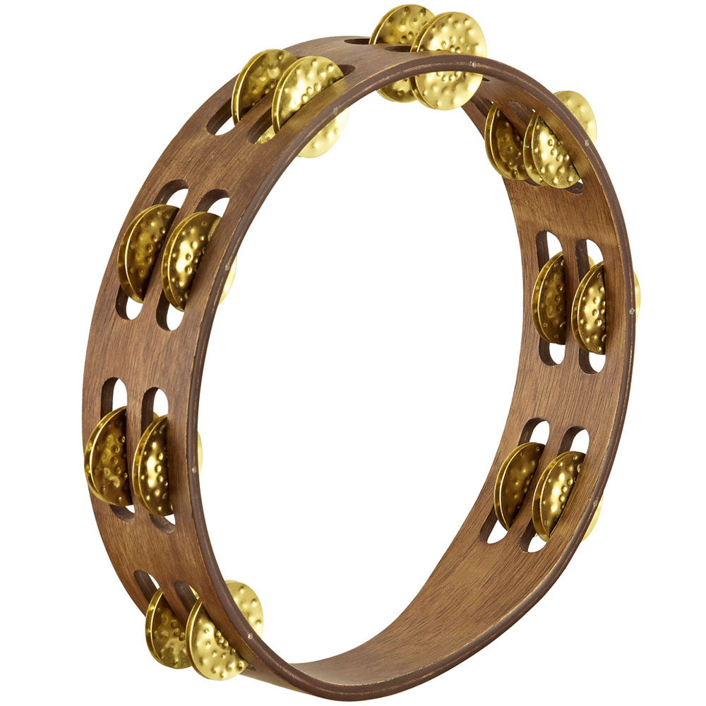Meinl Vintage Wood Tambourine w/2 Rows Brass