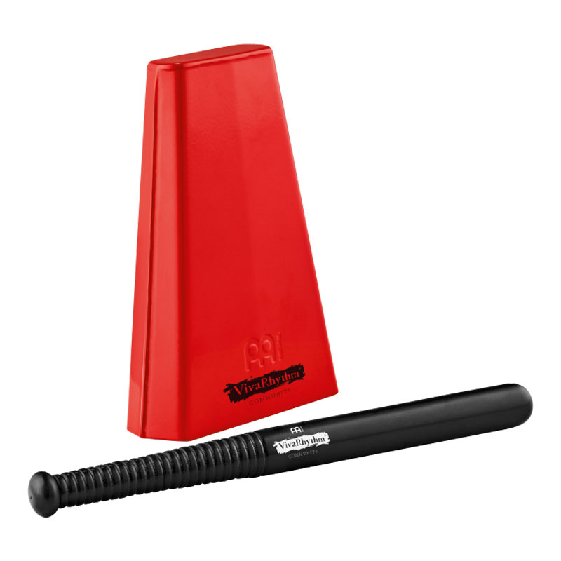 Meinl VivaRhythm Red Handheld Cowbell with Beater