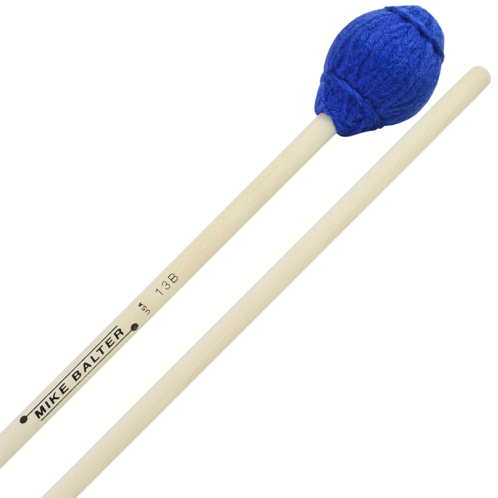 Mike Balter B13B Medium Blue Yarn Ensemble Series Mallets w/ Birch