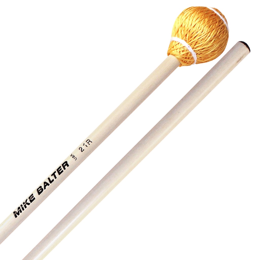Mike Balter B21R Pro Vibe Hard Yellow Cord Mallets w/ Rattan