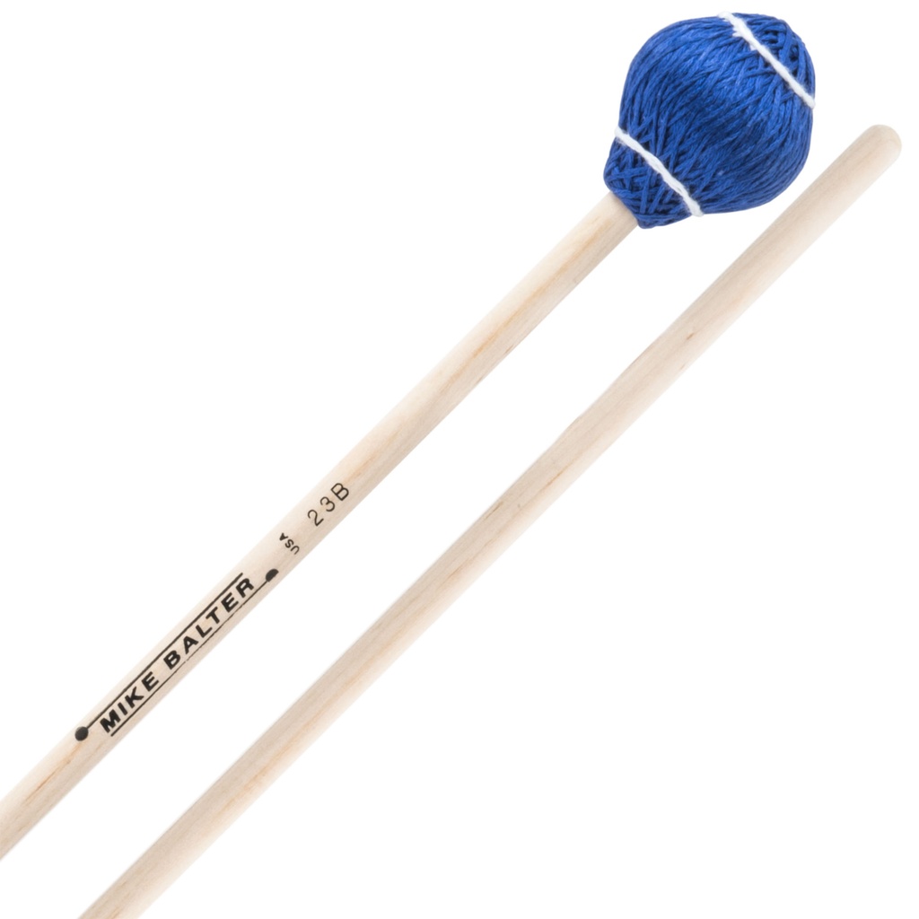 Mike Balter B23B Pro Vibe Medium Blue Cord Mallets w/ Birch