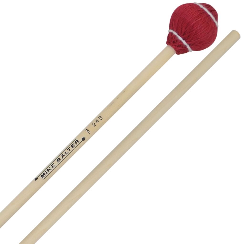 Mike Balter B24B Pro Vibe Soft Red Cord Mallets w/ Birch